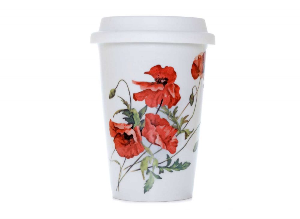 vaso americano porcelana poppies