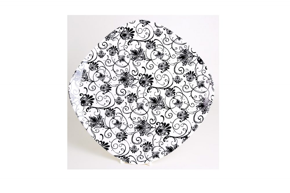 plato-llano-porcelana-paris-negro